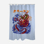 Kanagawa Kraken-None-Polyester-Shower Curtain-fanfabio