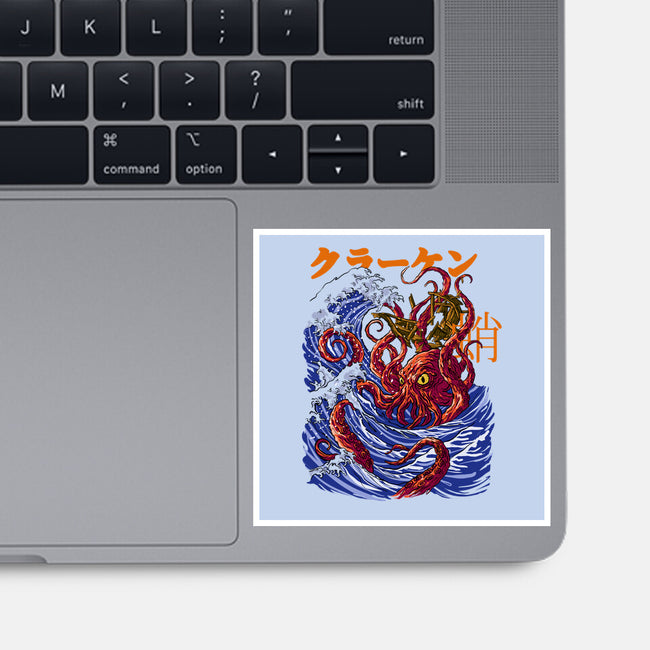 Kanagawa Kraken-None-Glossy-Sticker-fanfabio