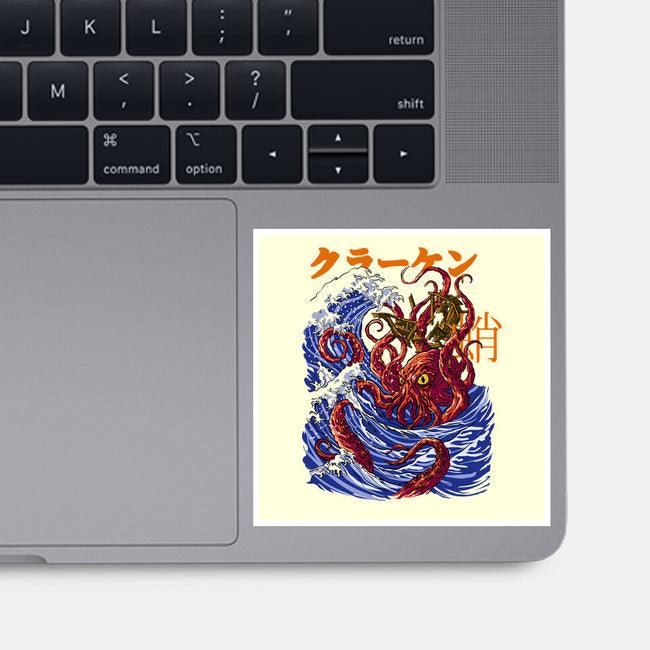 Kanagawa Kraken-None-Glossy-Sticker-fanfabio