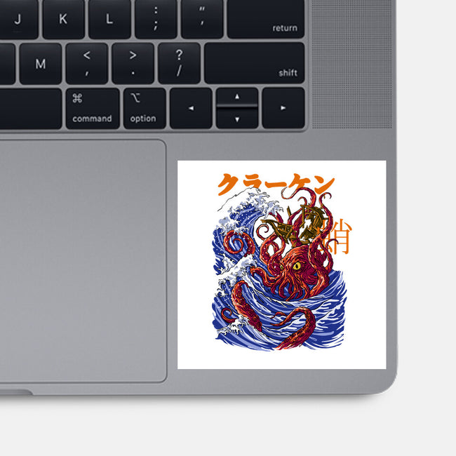 Kanagawa Kraken-None-Glossy-Sticker-fanfabio