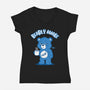 Sleepy Bear-Womens-V-Neck-Tee-Tronyx79