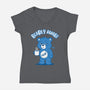 Sleepy Bear-Womens-V-Neck-Tee-Tronyx79