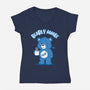Sleepy Bear-Womens-V-Neck-Tee-Tronyx79