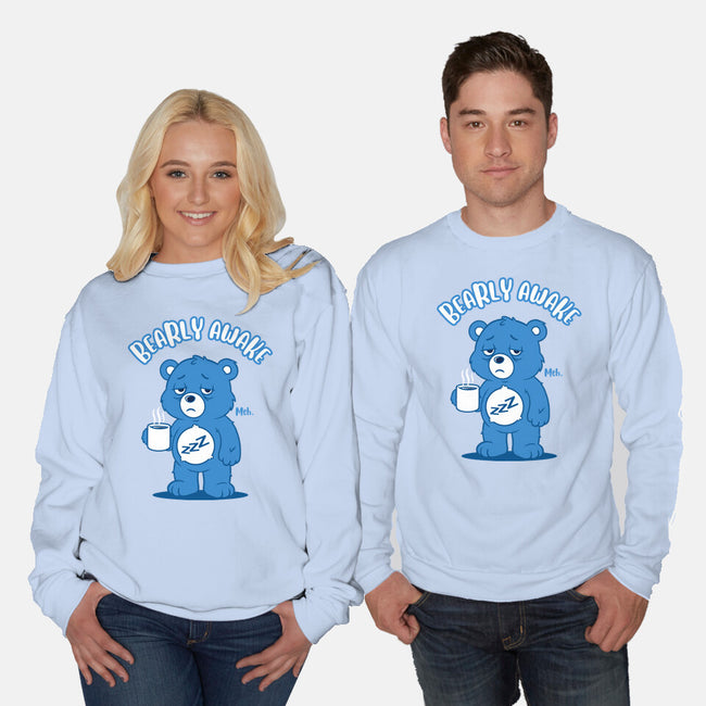 Sleepy Bear-Unisex-Crew Neck-Sweatshirt-Tronyx79