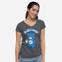 Sleepy Bear-Womens-V-Neck-Tee-Tronyx79