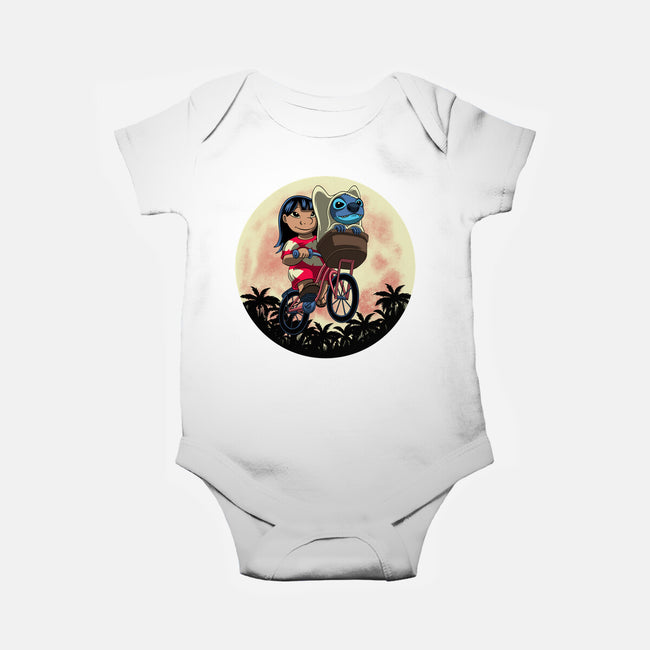 Flying Alien Dog-Baby-Basic-Onesie-rmatix