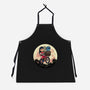 Flying Alien Dog-Unisex-Kitchen-Apron-rmatix