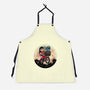 Flying Alien Dog-Unisex-Kitchen-Apron-rmatix