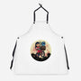 Flying Alien Dog-Unisex-Kitchen-Apron-rmatix