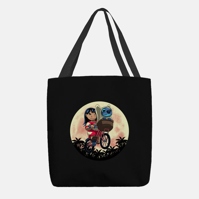 Flying Alien Dog-None-Basic Tote-Bag-rmatix