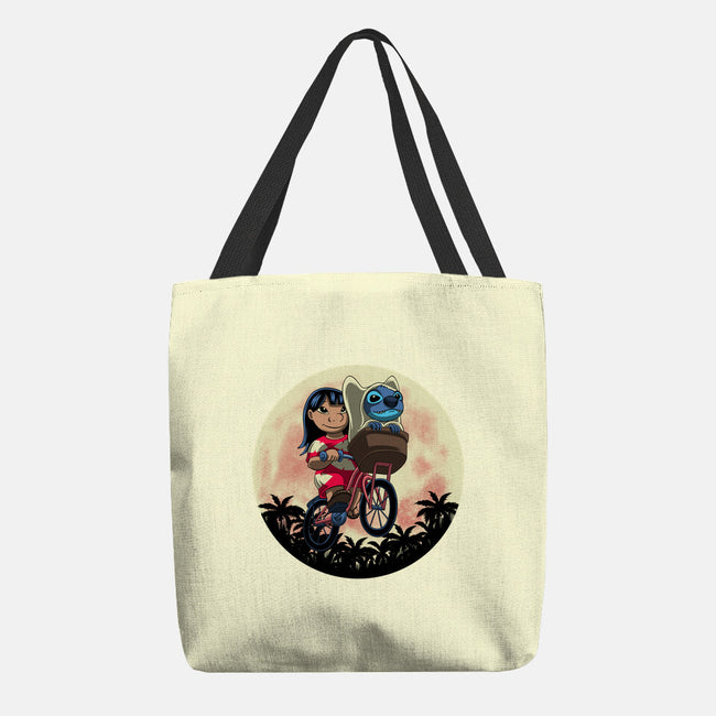 Flying Alien Dog-None-Basic Tote-Bag-rmatix
