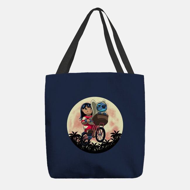 Flying Alien Dog-None-Basic Tote-Bag-rmatix
