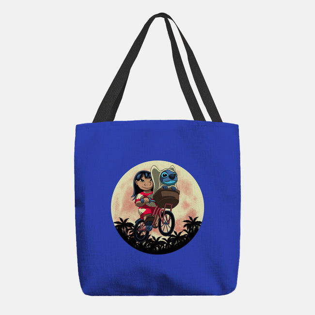Flying Alien Dog-None-Basic Tote-Bag-rmatix