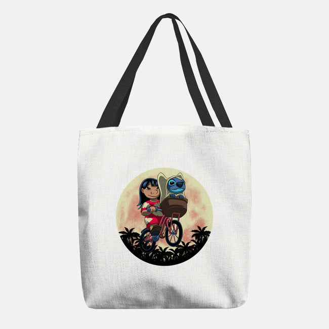 Flying Alien Dog-None-Basic Tote-Bag-rmatix