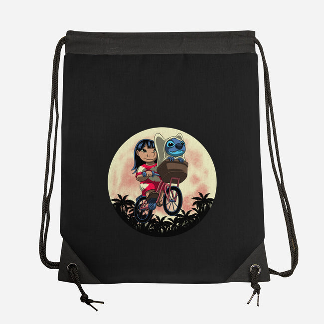 Flying Alien Dog-None-Drawstring-Bag-rmatix