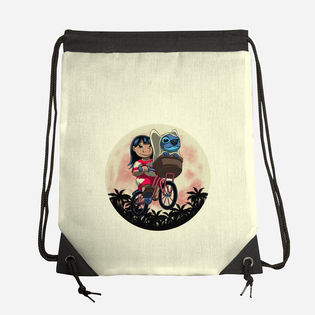 Flying Alien Dog-None-Drawstring-Bag-rmatix