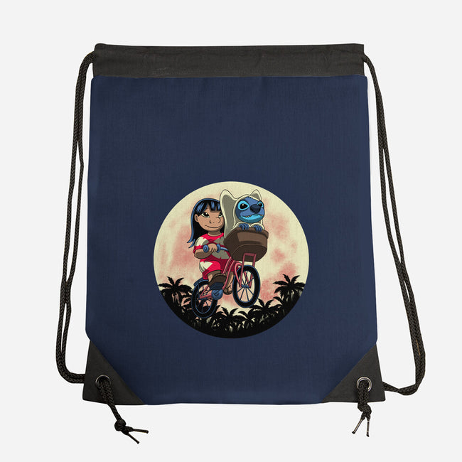 Flying Alien Dog-None-Drawstring-Bag-rmatix