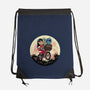 Flying Alien Dog-None-Drawstring-Bag-rmatix