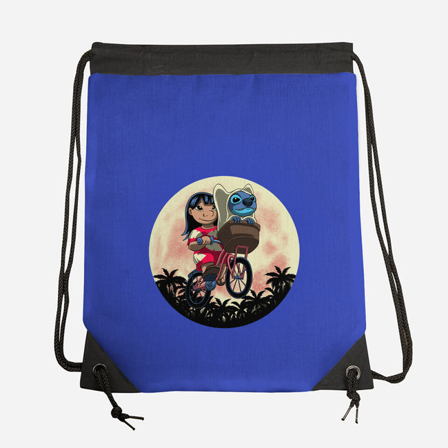 Flying Alien Dog-None-Drawstring-Bag-rmatix