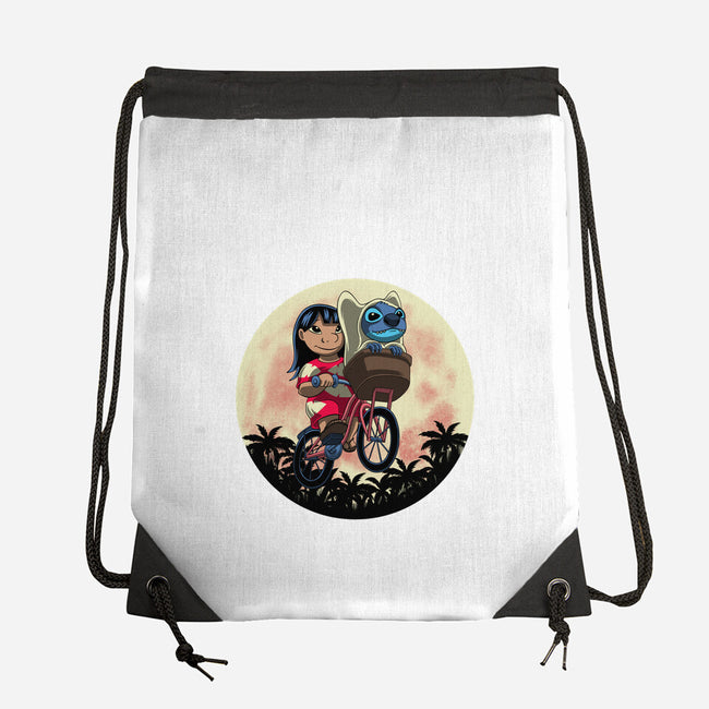 Flying Alien Dog-None-Drawstring-Bag-rmatix