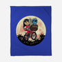 Flying Alien Dog-None-Fleece-Blanket-rmatix