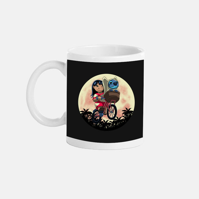 Flying Alien Dog-None-Mug-Drinkware-rmatix