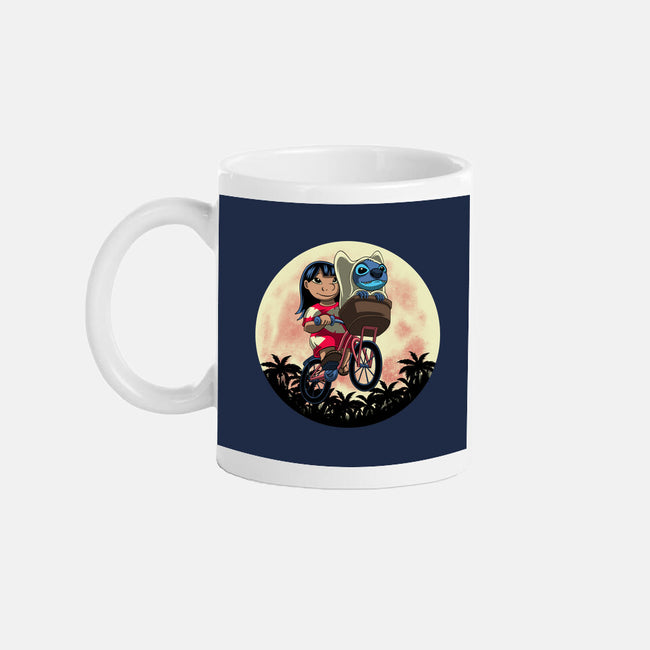 Flying Alien Dog-None-Mug-Drinkware-rmatix