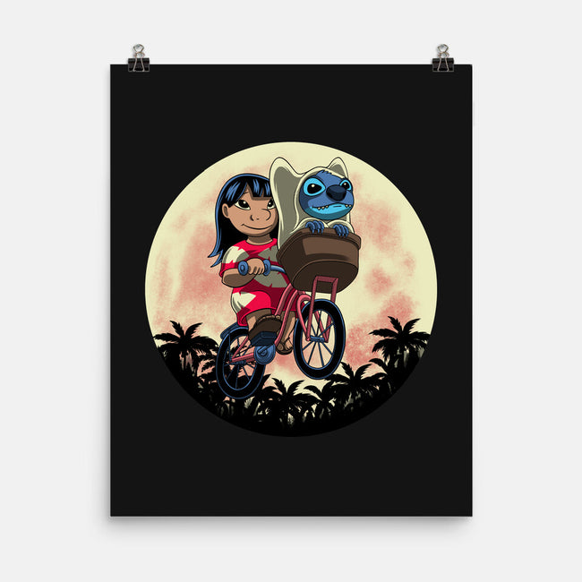 Flying Alien Dog-None-Matte-Poster-rmatix