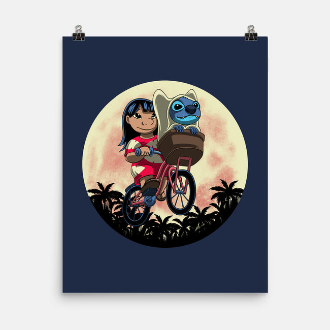 Flying Alien Dog-None-Matte-Poster-rmatix