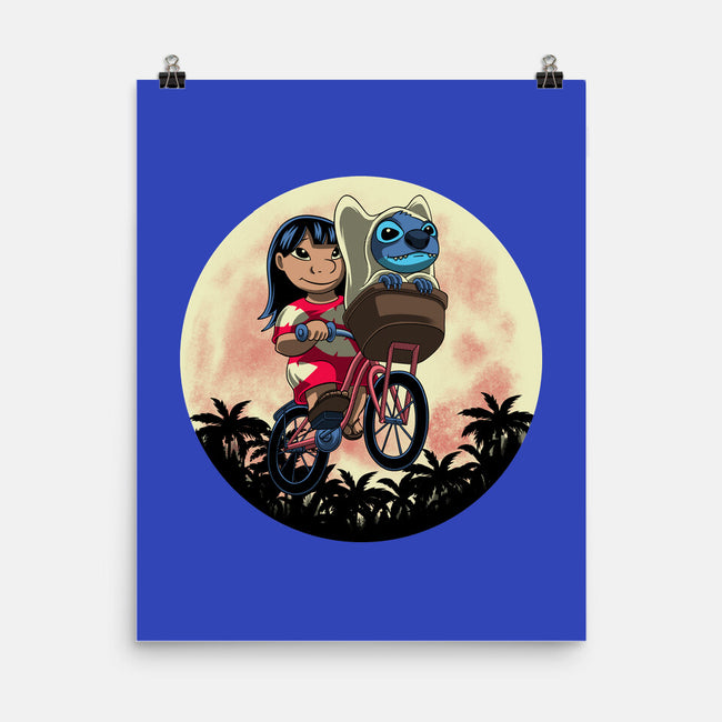 Flying Alien Dog-None-Matte-Poster-rmatix
