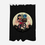 Flying Alien Dog-None-Polyester-Shower Curtain-rmatix