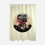 Flying Alien Dog-None-Polyester-Shower Curtain-rmatix