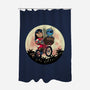 Flying Alien Dog-None-Polyester-Shower Curtain-rmatix