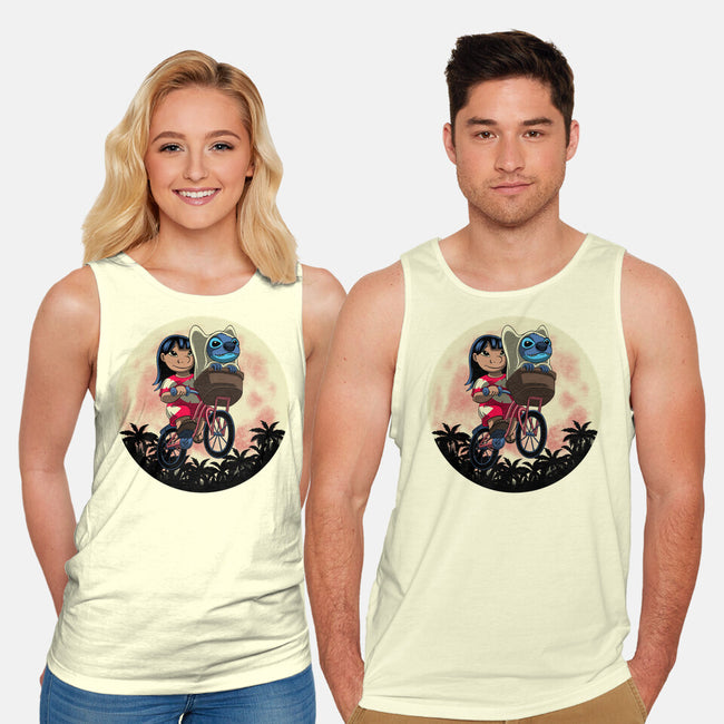 Flying Alien Dog-Unisex-Basic-Tank-rmatix