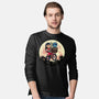 Flying Alien Dog-Mens-Long Sleeved-Tee-rmatix