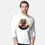 Flying Alien Dog-Mens-Long Sleeved-Tee-rmatix
