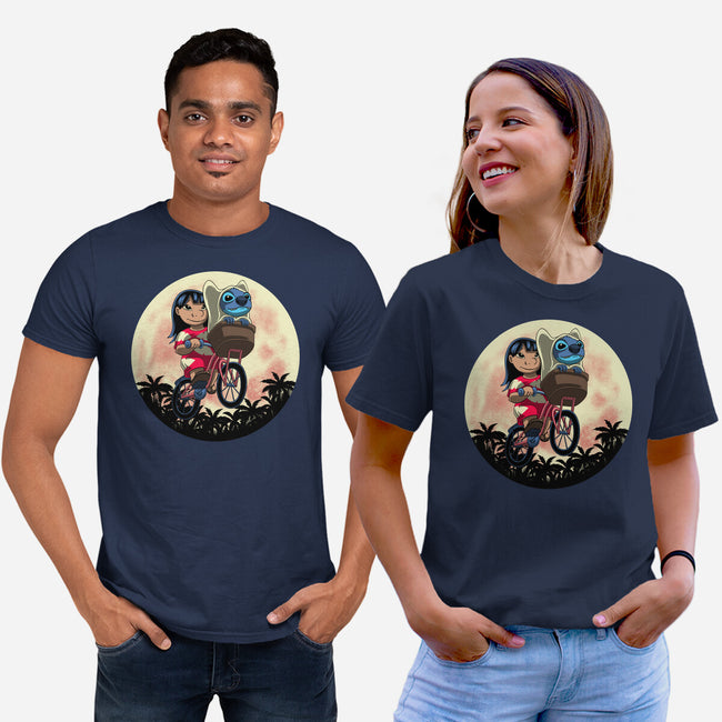 Flying Alien Dog-Unisex-Basic-Tee-rmatix