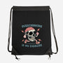 Over Thinking Is My Exercise-None-Drawstring-Bag-glitchygorilla