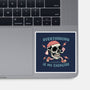 Over Thinking Is My Exercise-None-Glossy-Sticker-glitchygorilla