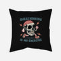 Over Thinking Is My Exercise-None-Removable Cover w Insert-Throw Pillow-glitchygorilla
