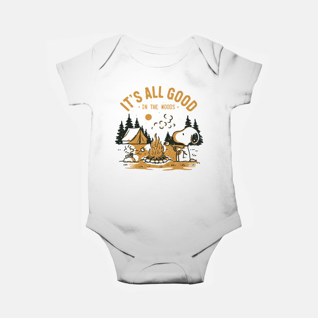 Camping Friends-Baby-Basic-Onesie-retrodivision