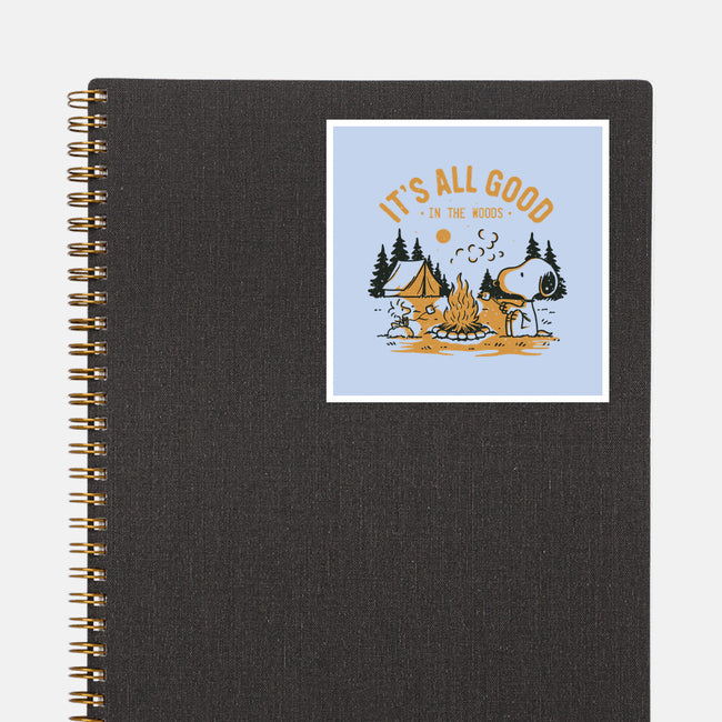 Camping Friends-None-Glossy-Sticker-retrodivision