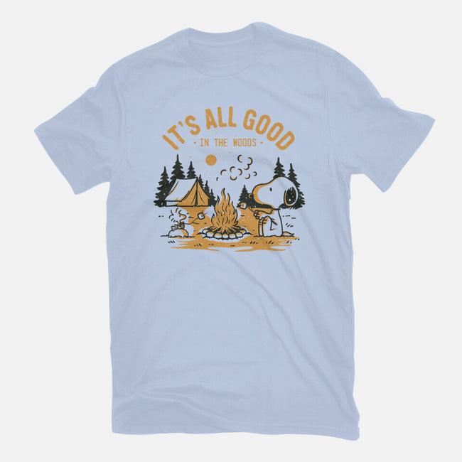 Camping Friends-Mens-Basic-Tee-retrodivision