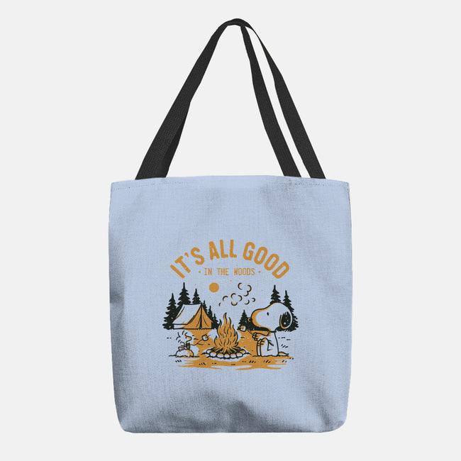 Camping Friends-None-Basic Tote-Bag-retrodivision