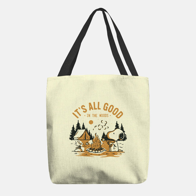 Camping Friends-None-Basic Tote-Bag-retrodivision