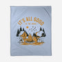 Camping Friends-None-Fleece-Blanket-retrodivision