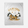 Camping Friends-None-Fleece-Blanket-retrodivision