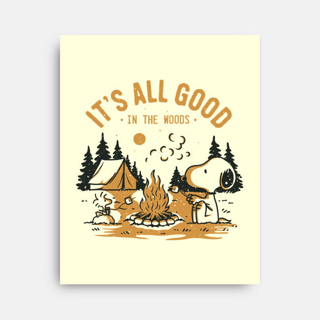 Camping Friends-None-Stretched-Canvas-retrodivision