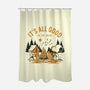 Camping Friends-None-Polyester-Shower Curtain-retrodivision