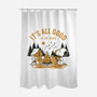 Camping Friends-None-Polyester-Shower Curtain-retrodivision